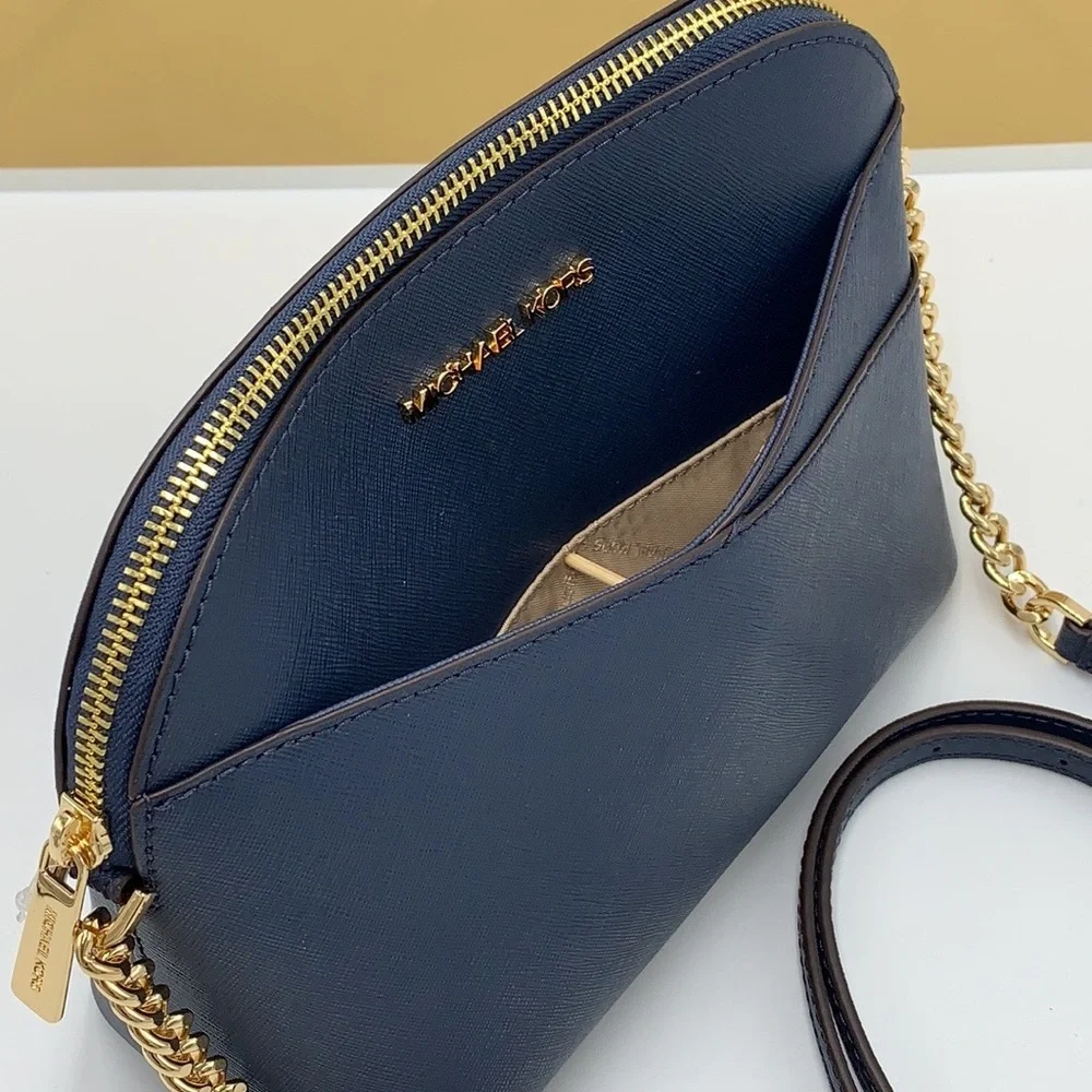 MICHAEL KORS JET SET TRAVEL DOME XCROSS XBODY NAVY COLOR